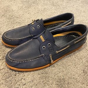 Sperry Blue and Tan Boat Shoes